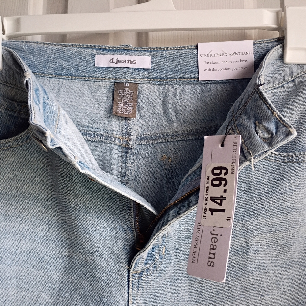 NWT D Jeans Light Color Jeans Size 10 - Picture 4 of 4